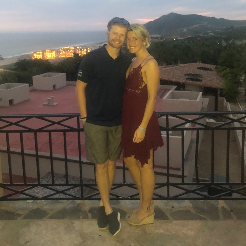 FREE PEOPLE Maroon lace dress